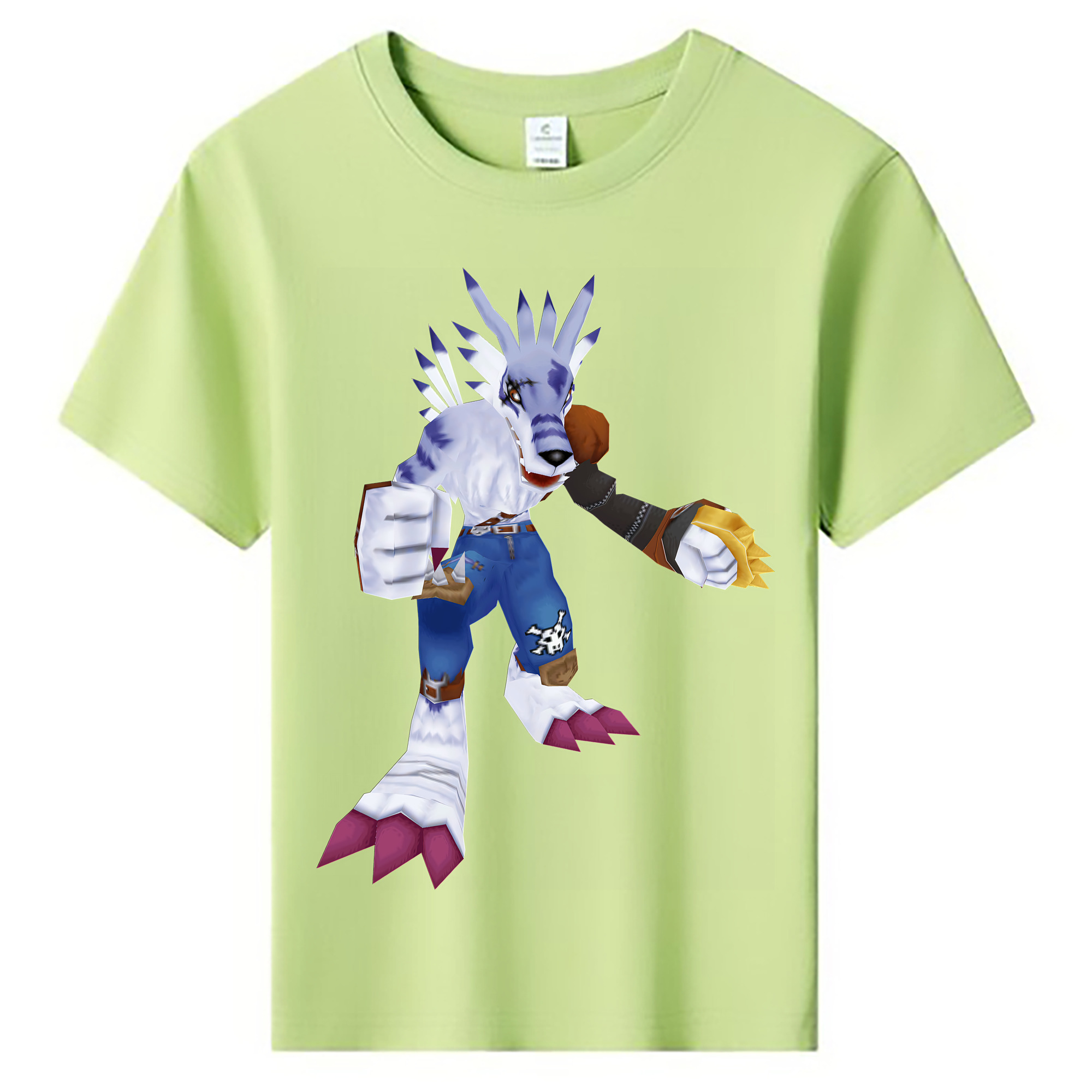 （画像用） Digimon デジタルモンスター/デジモン 綿100％キッズTシャツ（フロントプリント）